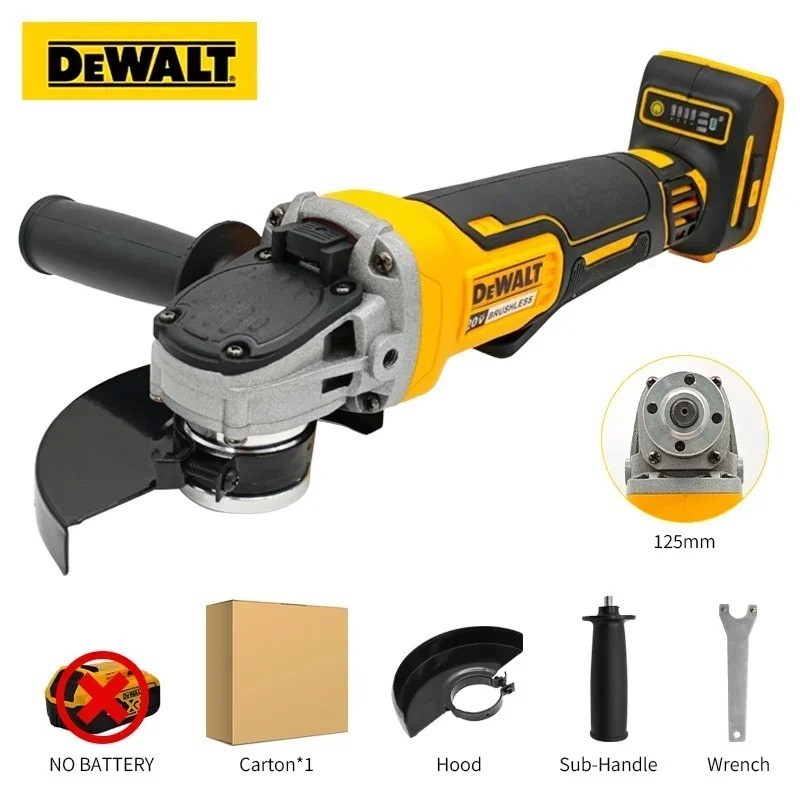DEWALT DCG405 125mm flat head angle grinder bare machine tool cutting machine 1