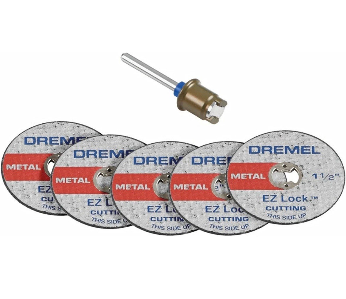 Dremel Genuine 1-1/2&Prime; (3.2 mm) EZ Lock Cut-Off Wheel Starter Kit – EZ406 6 piece