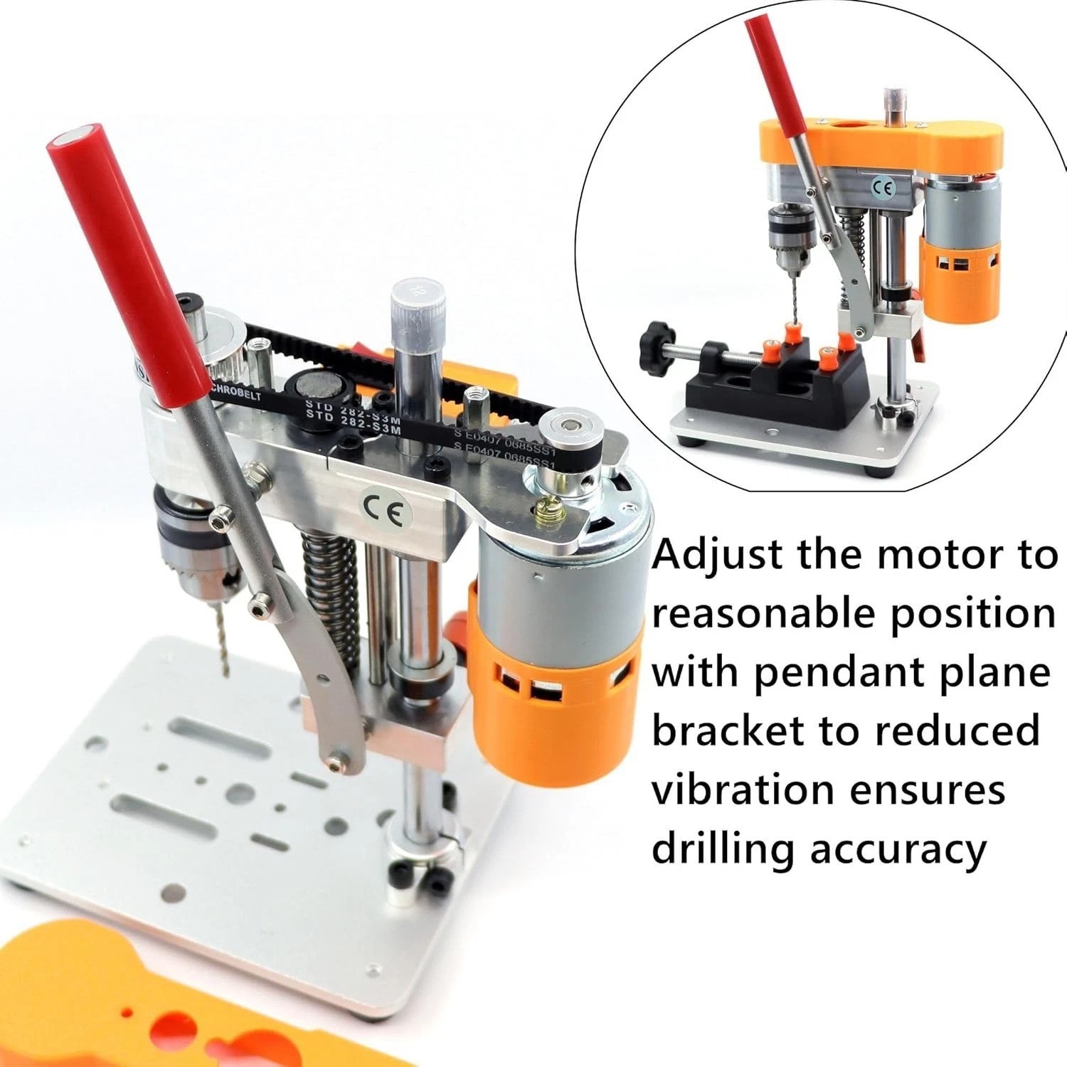 Portable Mini Drill Press for Metal and Wood – 7000 RPM Upgraded Craft Tool