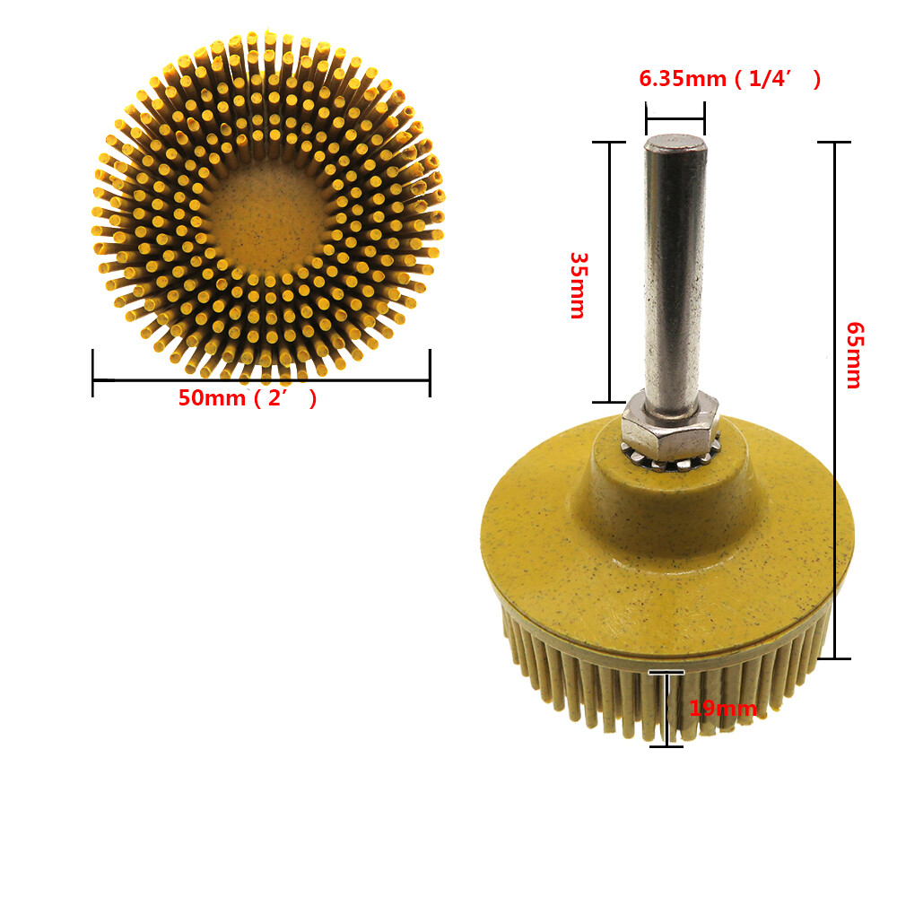1X 2 Inch 50mm Abrasive Wheel Brush Woodworking Polishing For Wood Metal