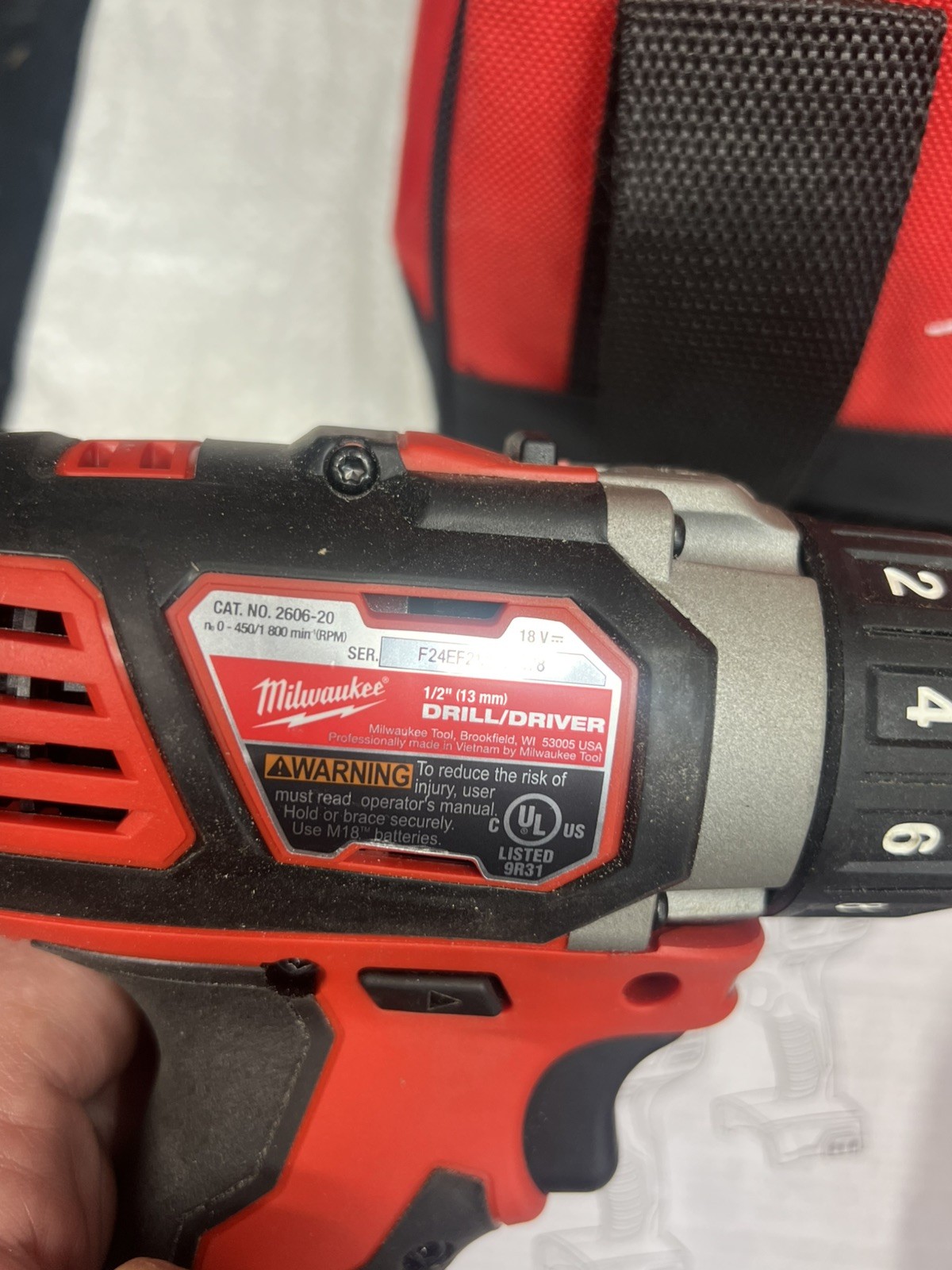 Milwaukee M18 1/2&Prime; Drill / Driver 2606-20 BRAND NEW with Charger NO BATTERY