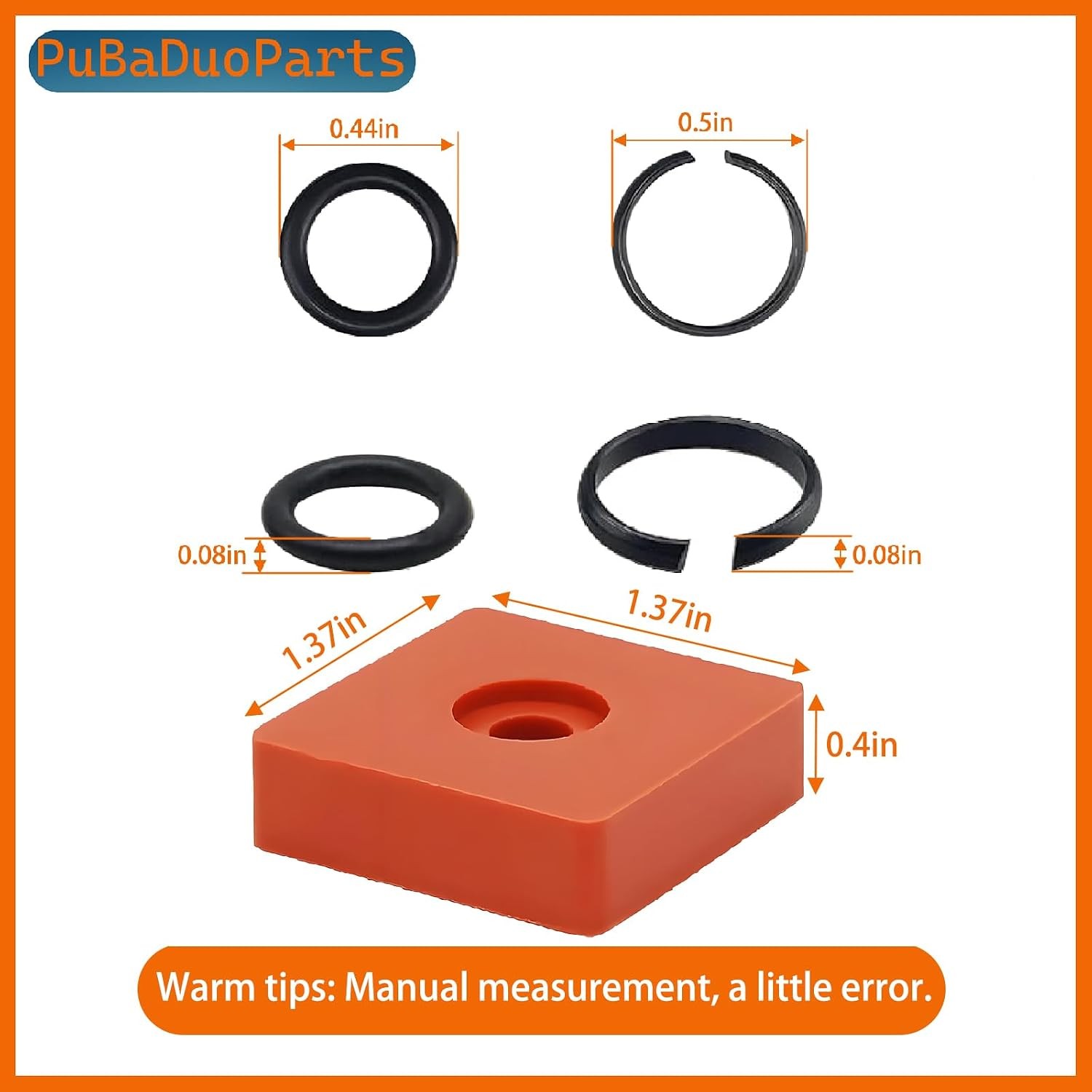10 Sets 1/2 Inch Impact Wrench Retaining Rings O-Rings Anvil Install Tool