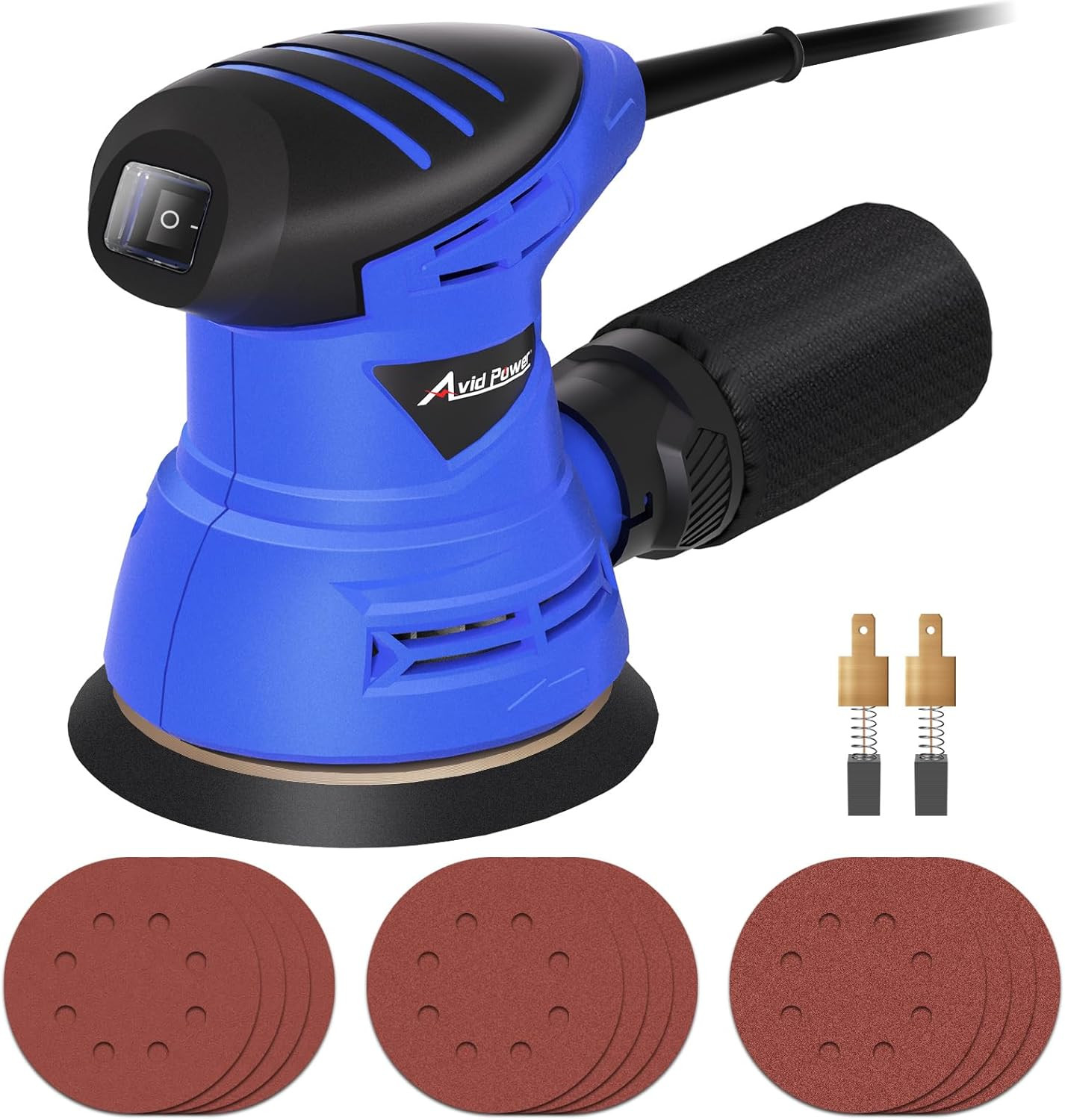 5 Inch Orbital Sander, 12000 RPM Electric Sander Tool, Random Orbit Sander for W