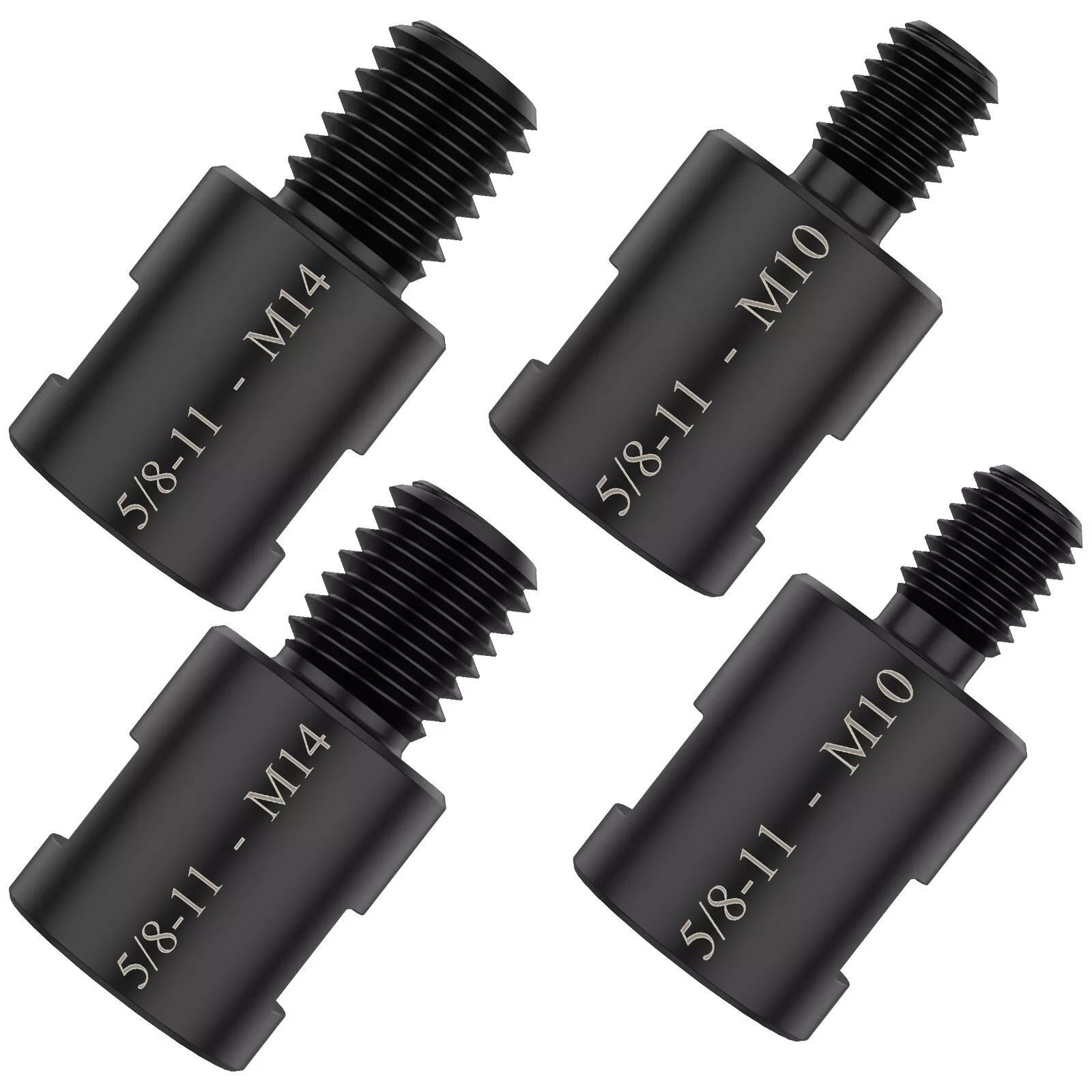 4x Adapter 5/8&Prime; 11 Female to M10/M14 Male for Angle Grinder Electric Drill New