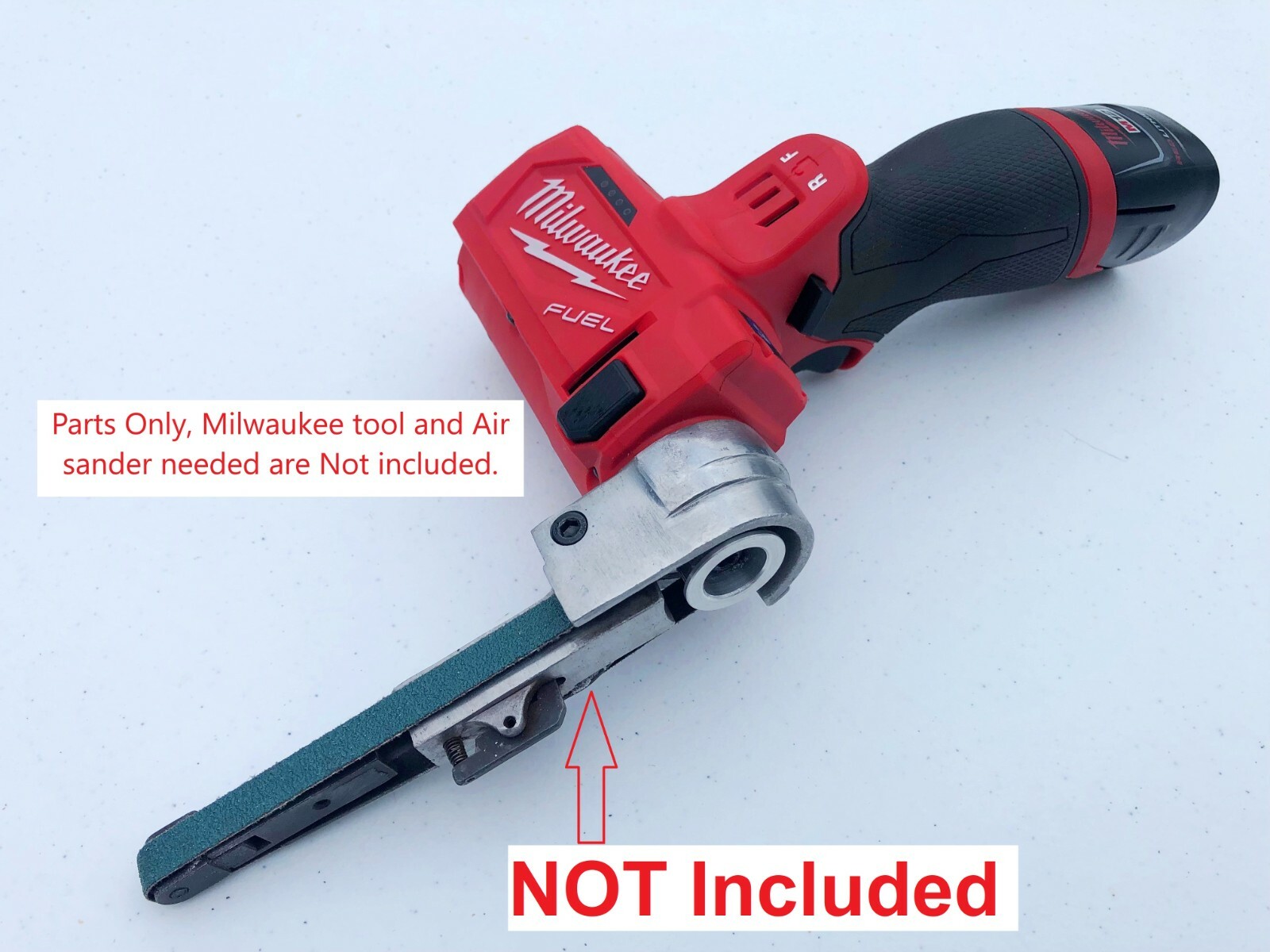 Belt Sander CONVERSION PARTS FOR Milwaukee M12 Cut Off Saw 2522-20, 3/8&Prime; x 13&Prime;