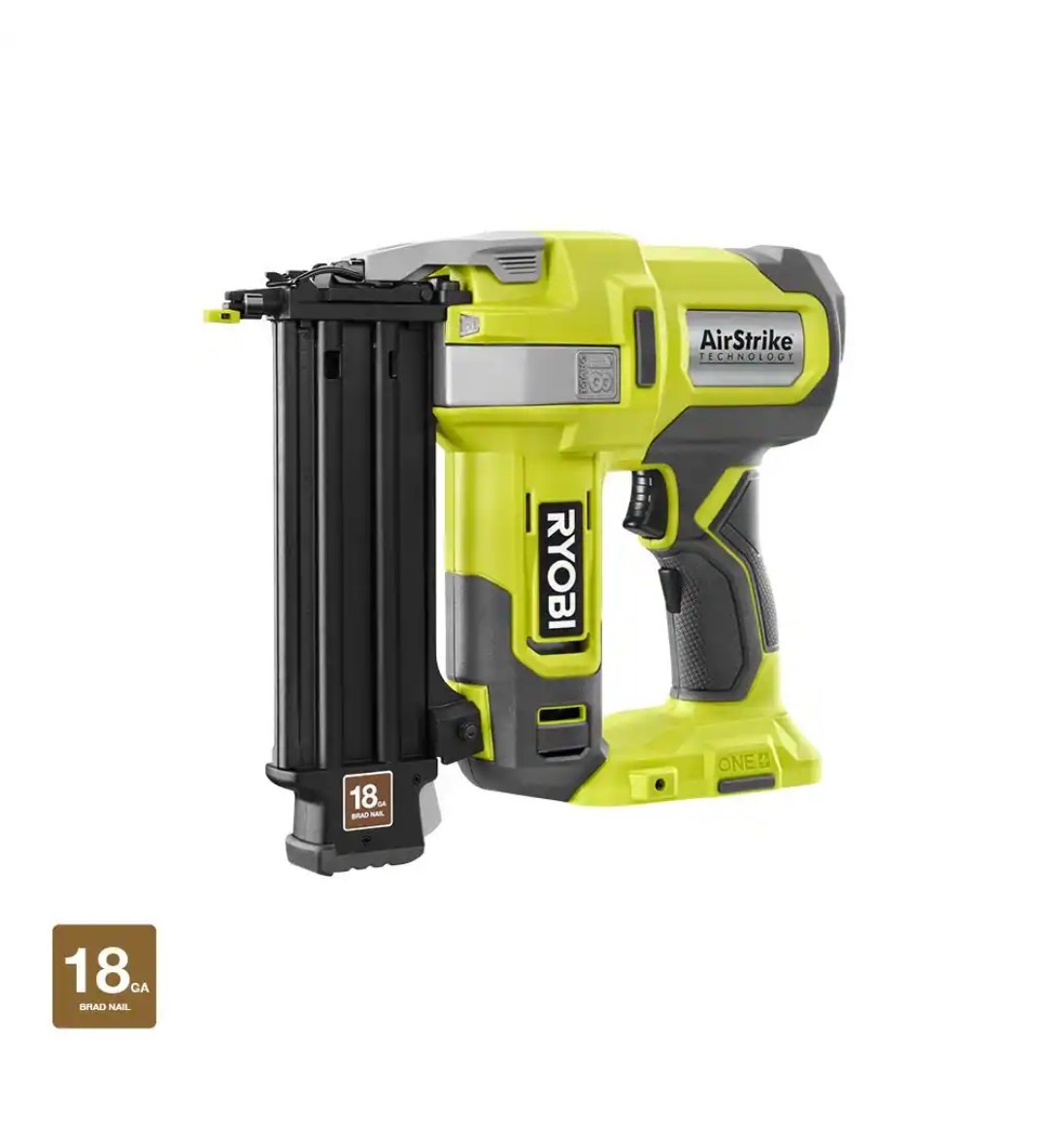 RYOBI ONE+ 18V 18-Gauge Cordless AirStrike Brad Nailer (Tool Only)