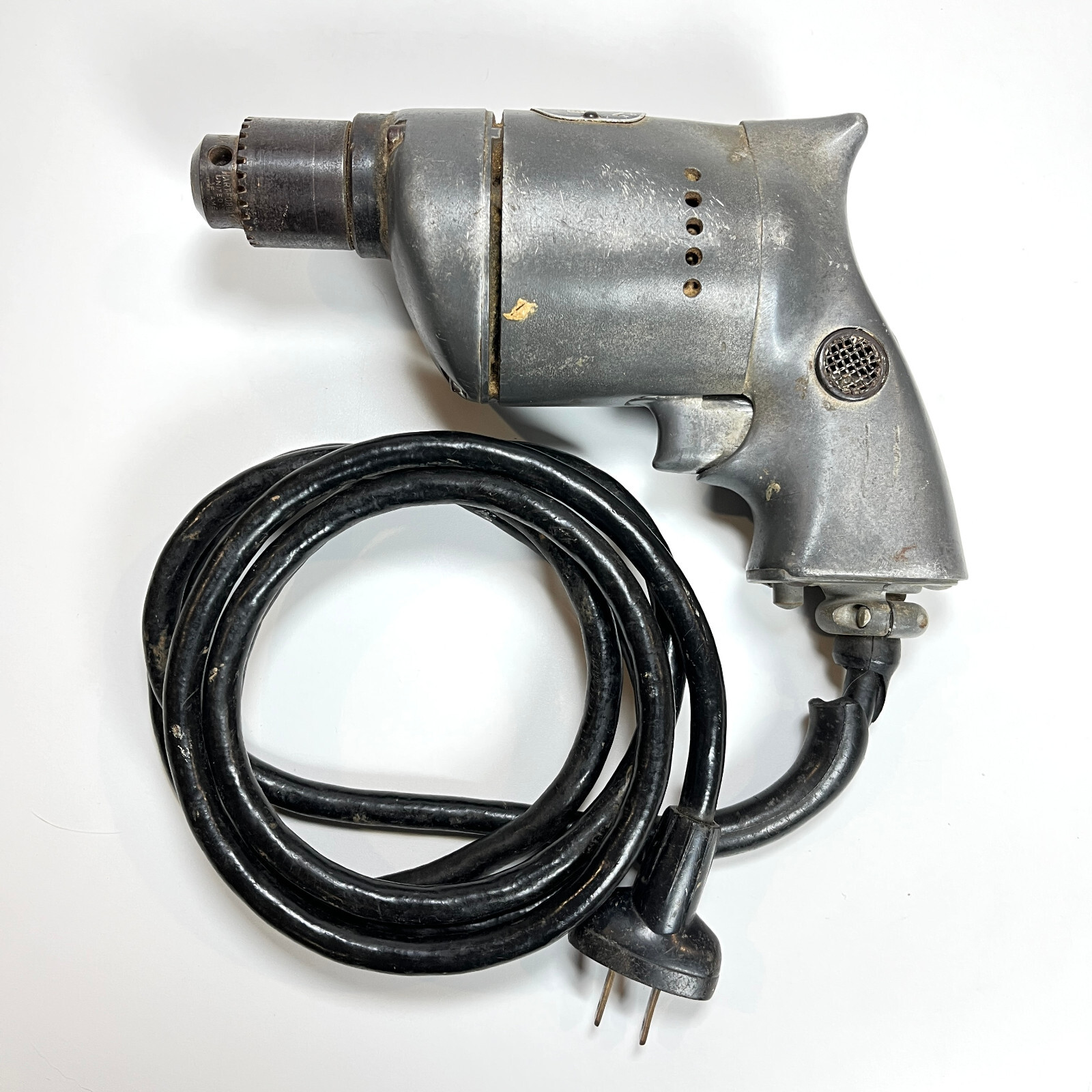 Vintage Black Decker 1/4 in Holgun Type B Corded Power Drill with Chuck Key