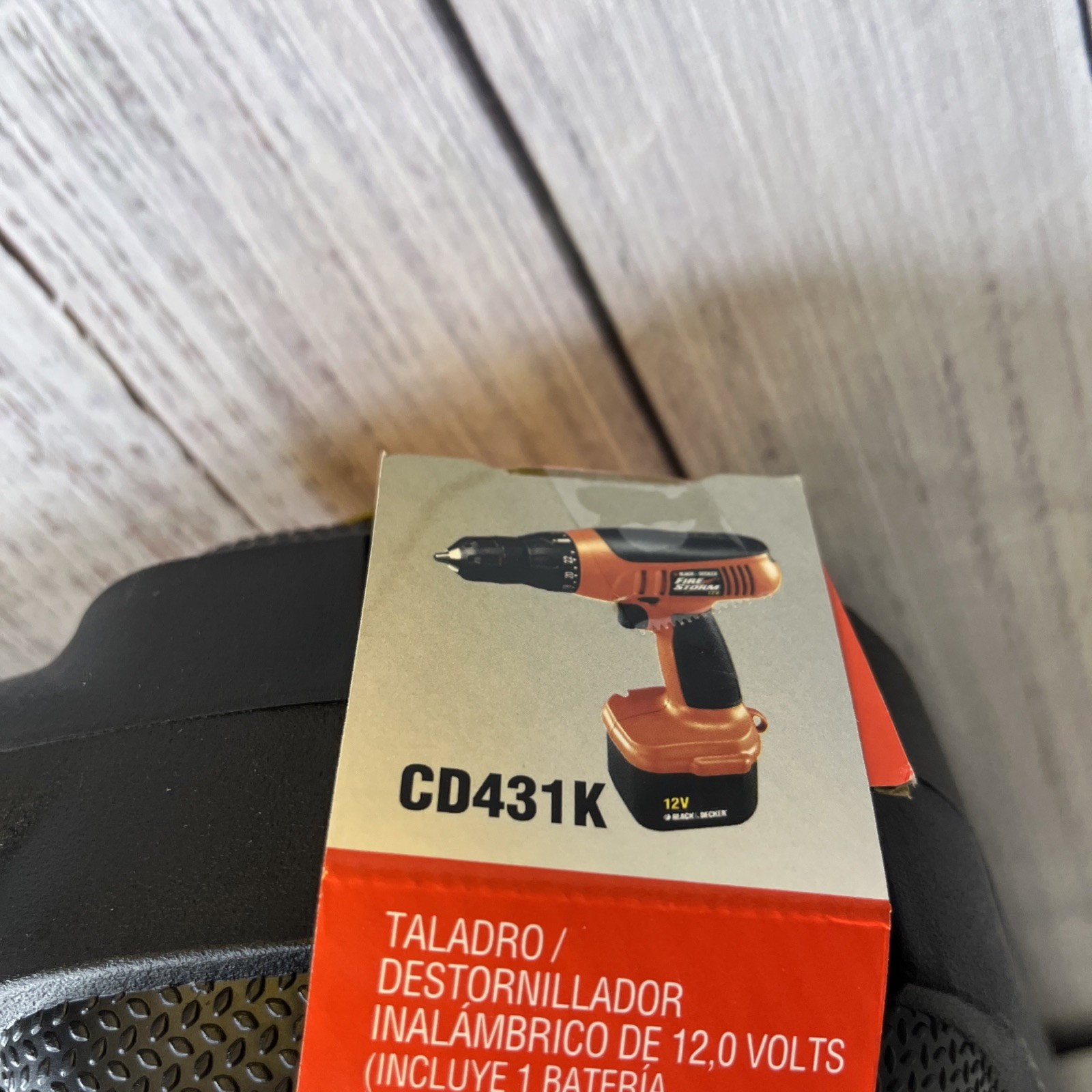 Black & Decker CD431K Firestorm 12V Cordless Drill Kit New 2000 Black Case