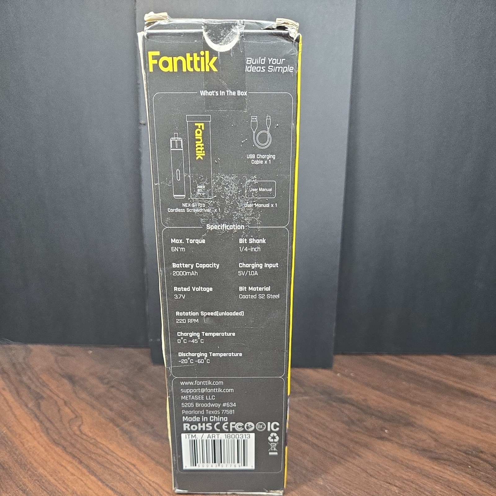 Fanttik NEX S1 Pro 3.7V Cordless Electric Screwdriver, 16-in-1 Metal Bits