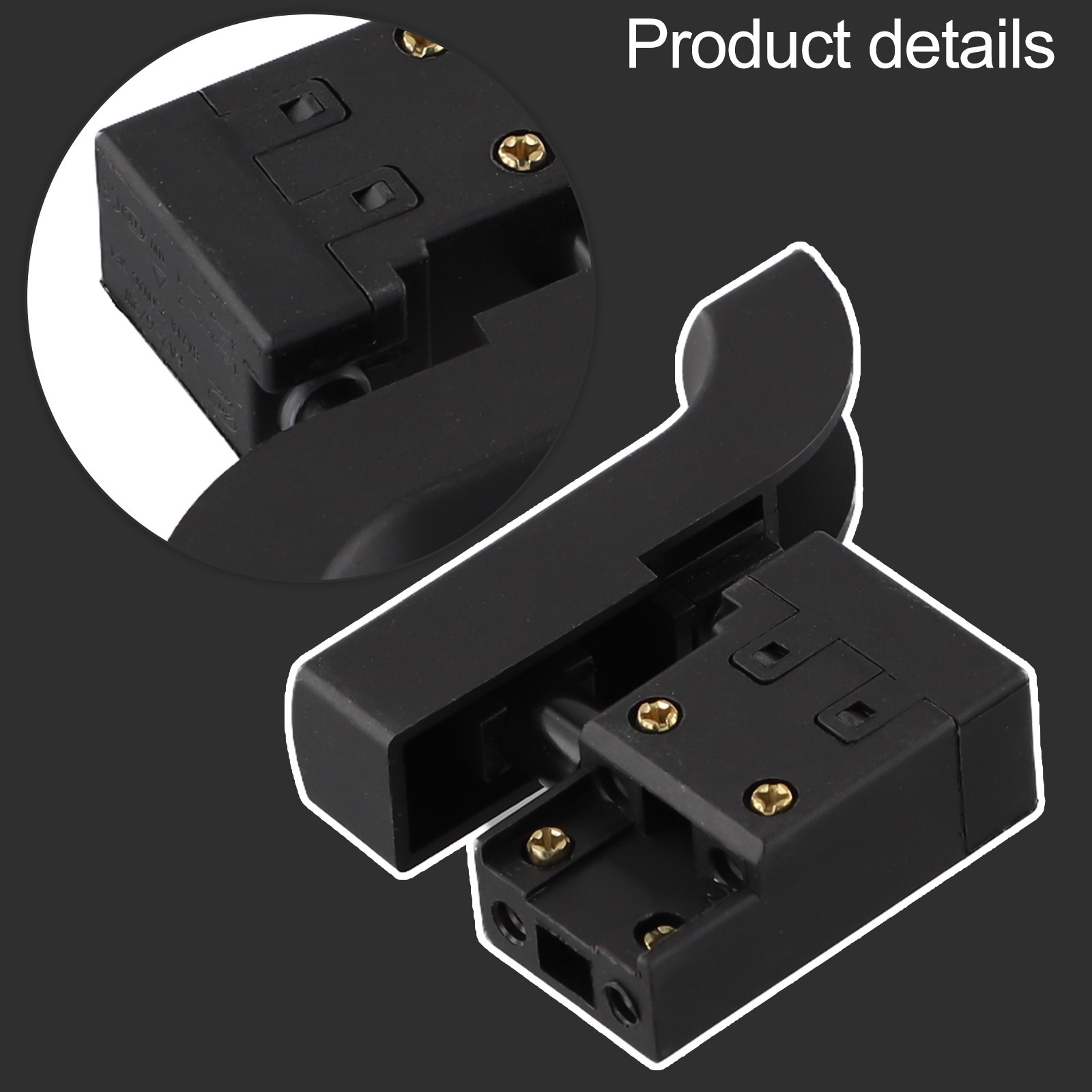Trigger Button Switch Black Cutting Machine Electric Drill Electric Tools