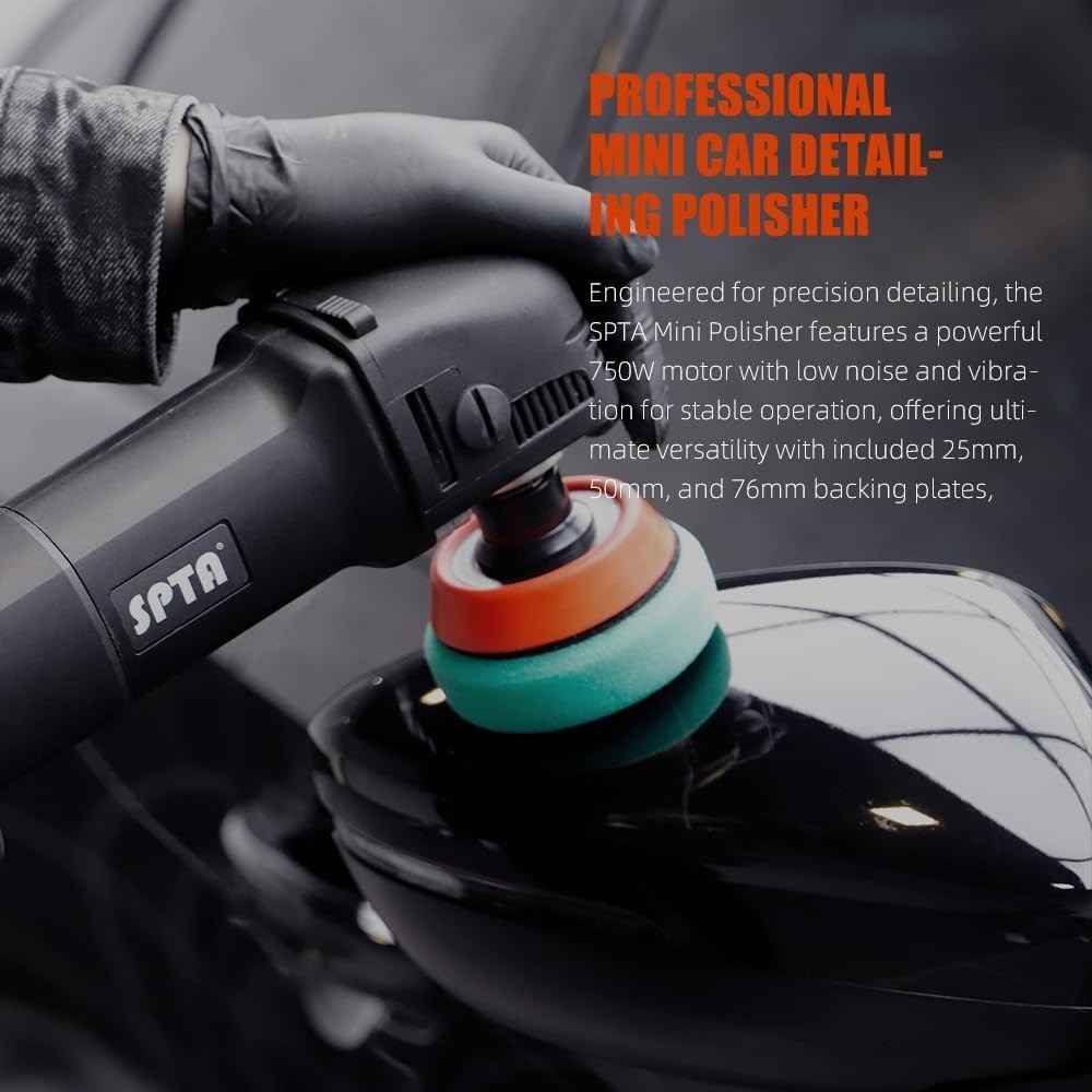 Professional Detailing Mini Rotary Polisher with 27 Accessories & 3 Shafts