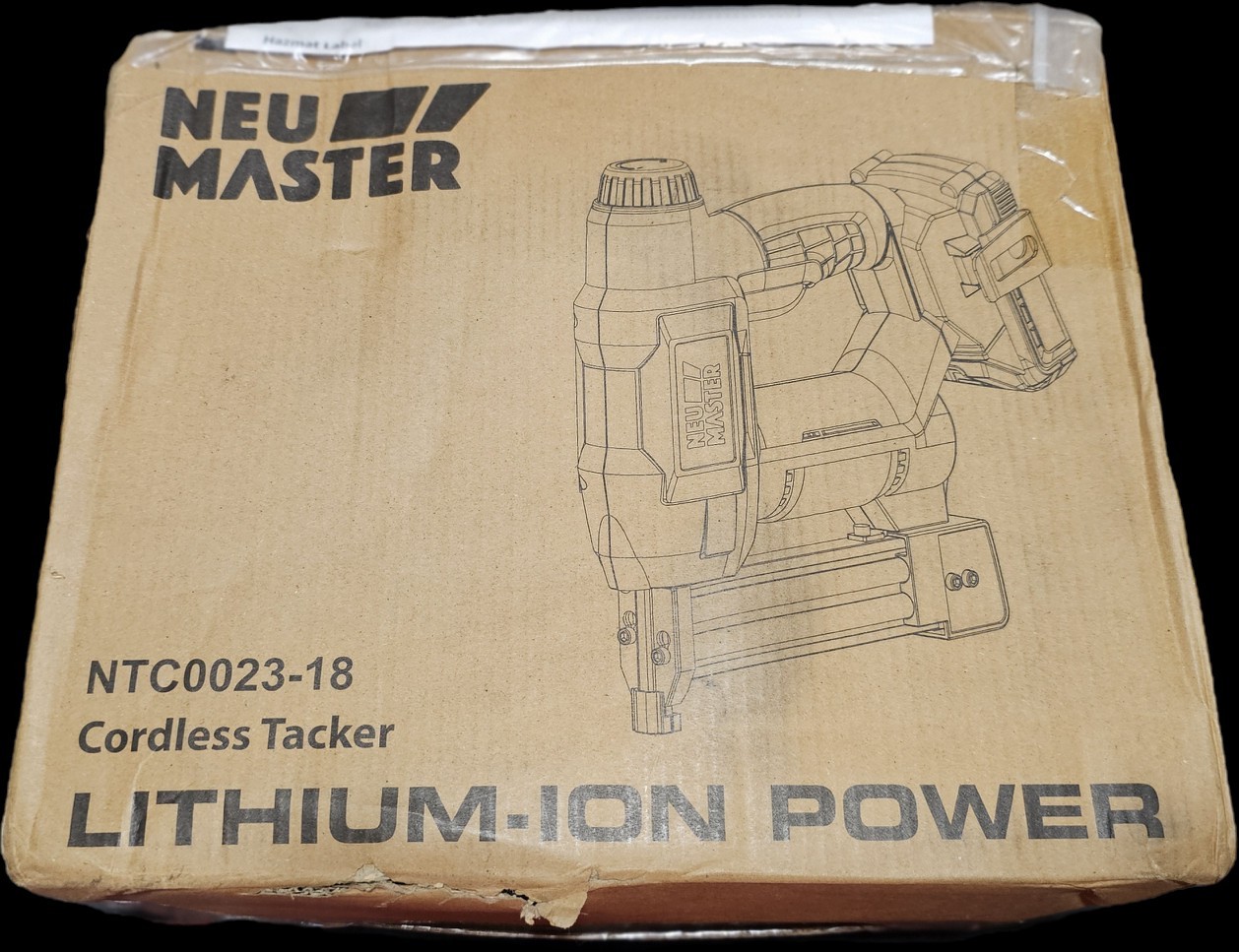 NEU MASTER NTC0023-18 Battery Powered Nail Gun Tacker Multi Use