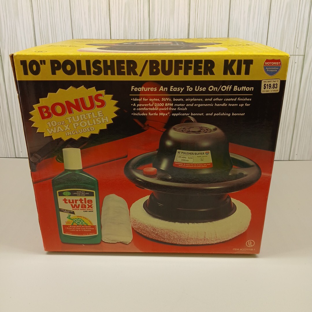 Motorist 10&Prime; Power Polisher & Buffer Soft Touch Finish New Old Stock