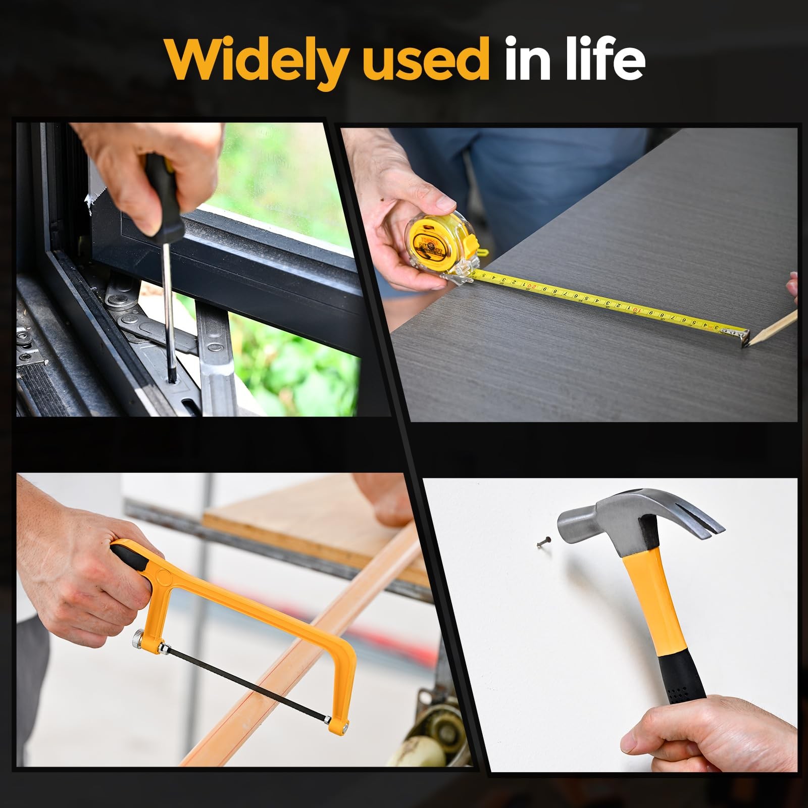 Cordless Drill Kit 21V Yellow 3/8&Prime; Keyless Chuck – Battery & Charger Included