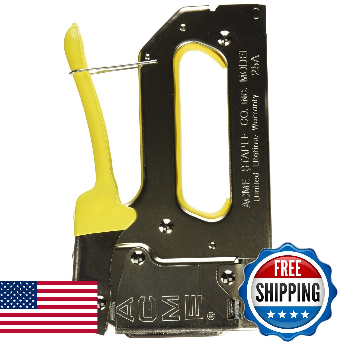 Acme 25A Cable Stapler Bottom-Load 1/4in Crown for Wire Cable up to 6mm