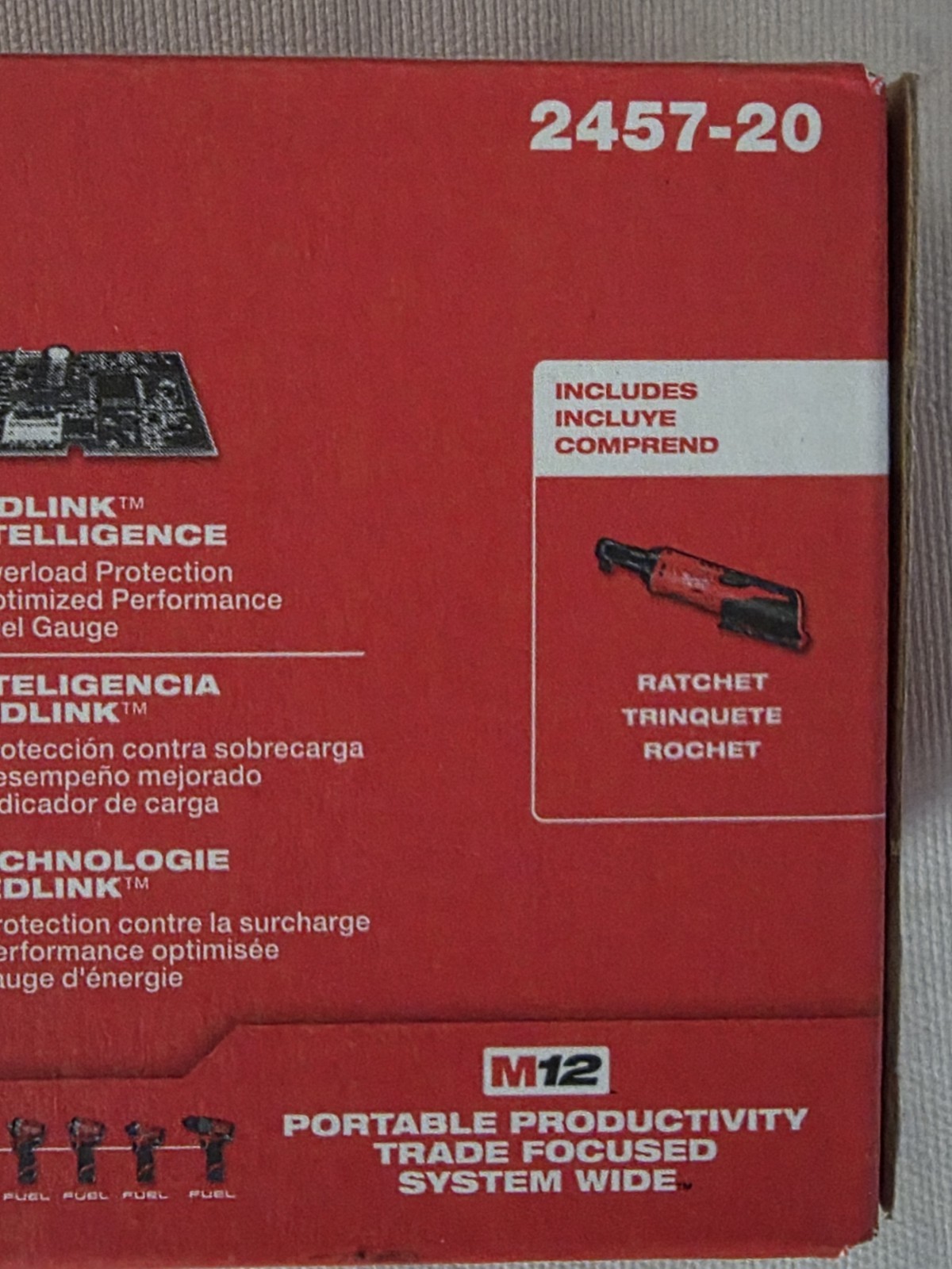 Milwaukee 2457-20 M12 12V 3/8&Prime; Inch Cordless Ratchet (Tool Only)