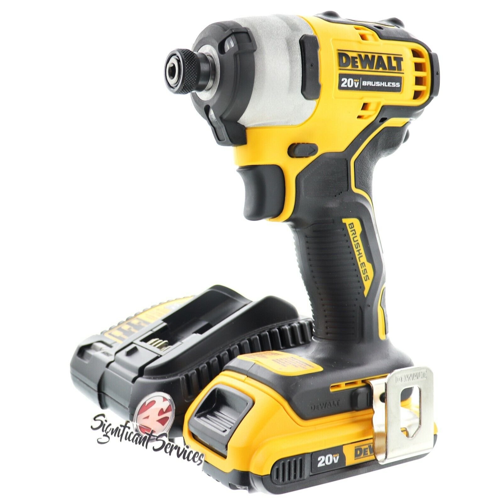 DEWALT DCF809B 20V MAX Brushless Cordless Li-Ion 1/4 in Impact Driver 2.0 Ah Kit
