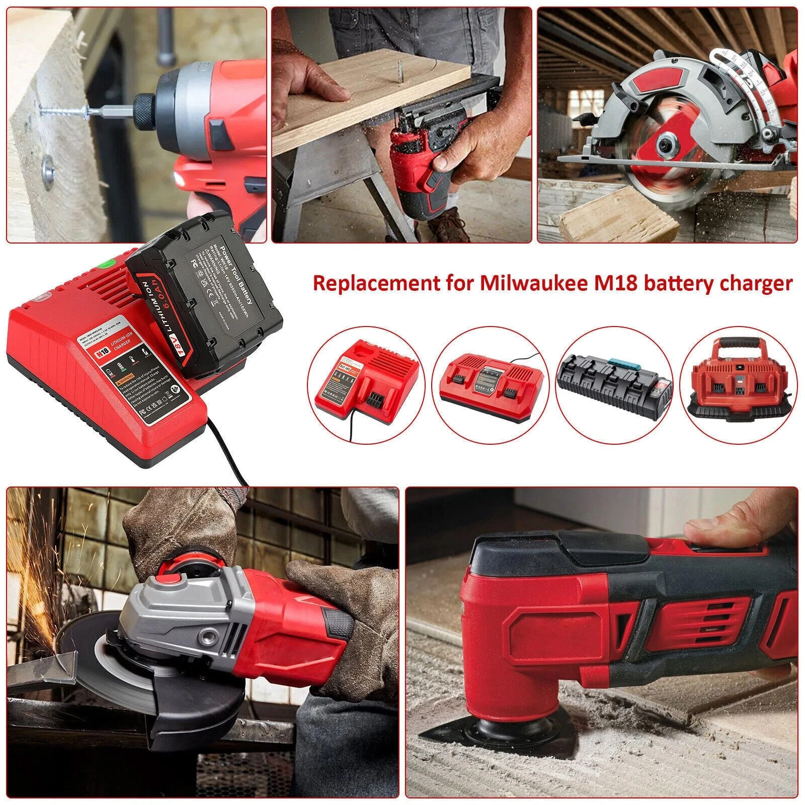 12V Cordless Ratchet Wrench 3/8&Prime; Electric Ratchet Wrench with 2 Batery & Charger