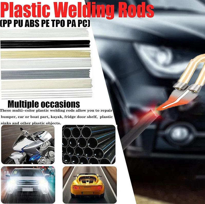 200W Hot Stapler Car Bumper Fender Welder Gun Plastic Repair Kit 1200 Staples