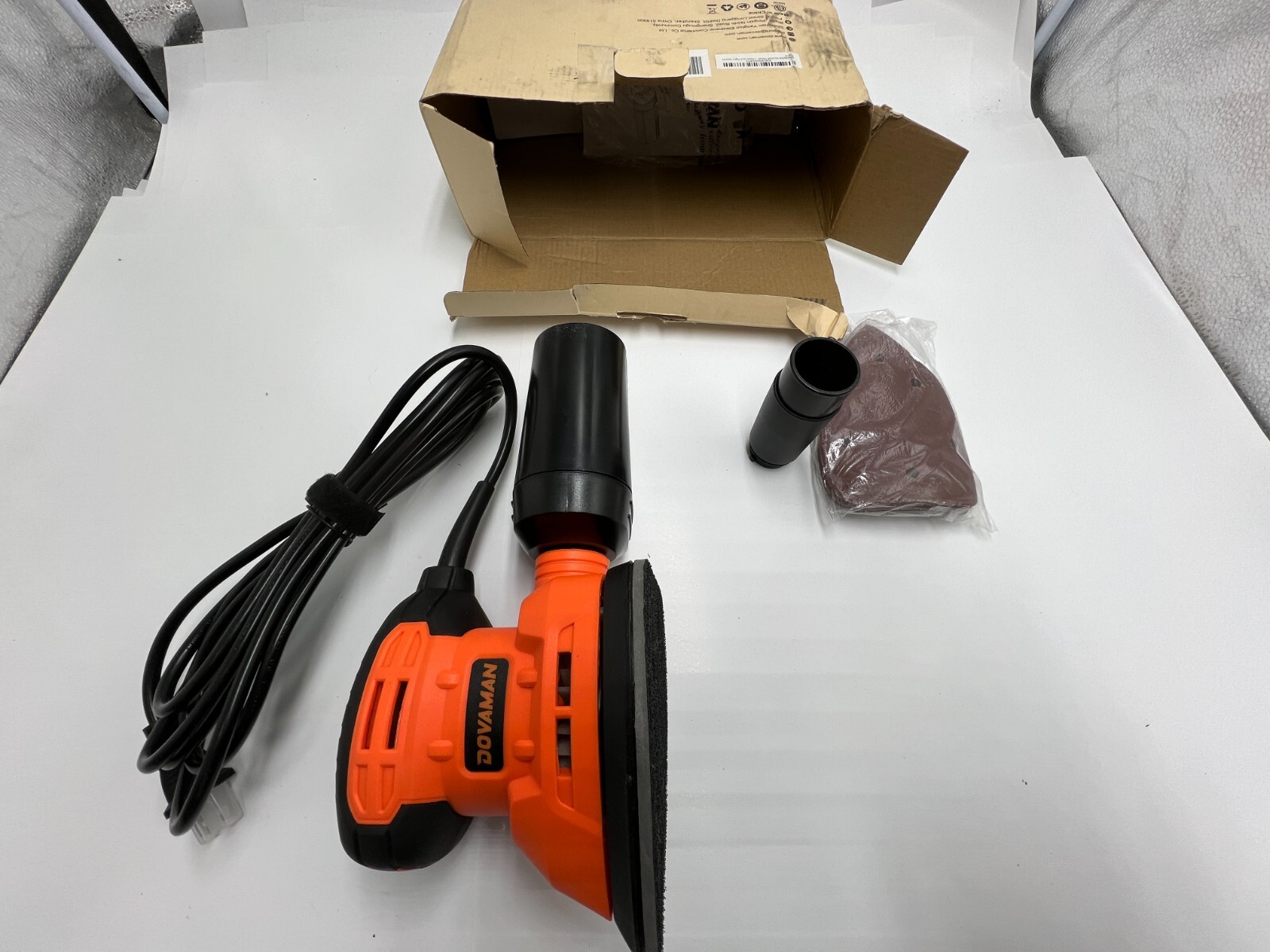 DOVAMAN Detail Sander Palm Sander Mouse Sander DLS03A 120V 60Hz 1.1A 12000RPM