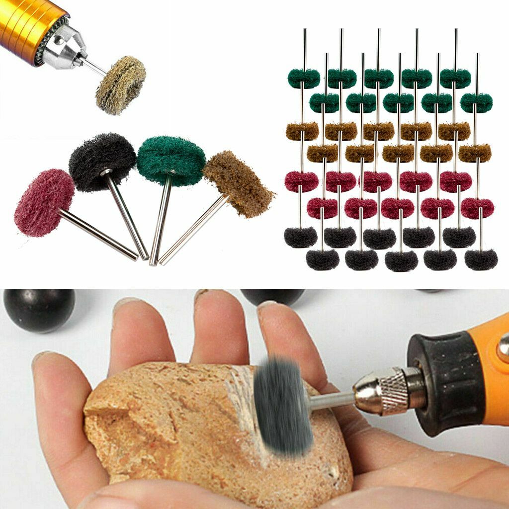 20-80Pc Abrasive Wheel Buffing Polishing Grinding Wheels Dremel Rotary Tool 25mm