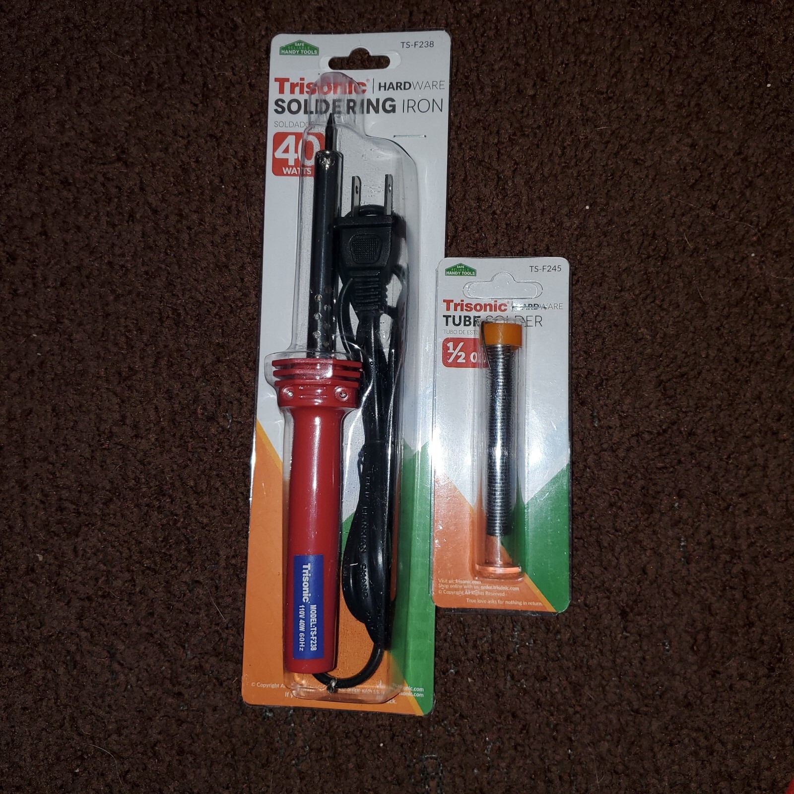40W Soldering Iron & Resin Core Solder Wire Pencil Type 110 Volt 40 Watt NEW