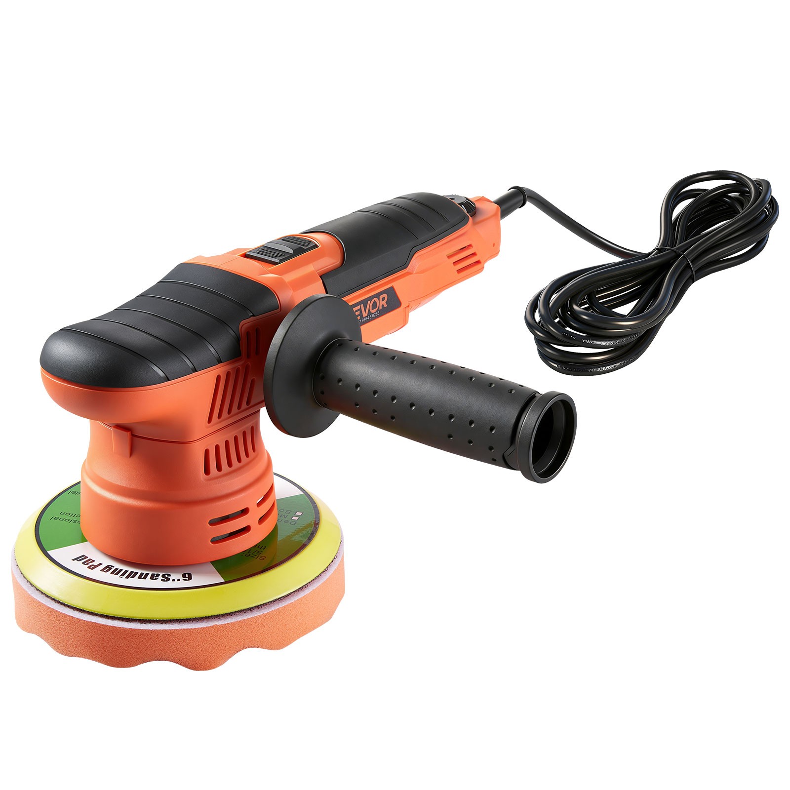 VEVOR 6&Prime; Car Buffer Polisher 650W 6 Speeds 2000-6800RPM Random Orbital Polisher