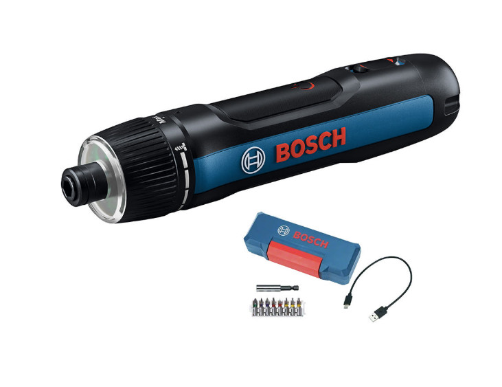 Bosch Go 3 Cordless Screwdriver 3.6V 2.0Ah USB-C Rechargeable Power Tool Set