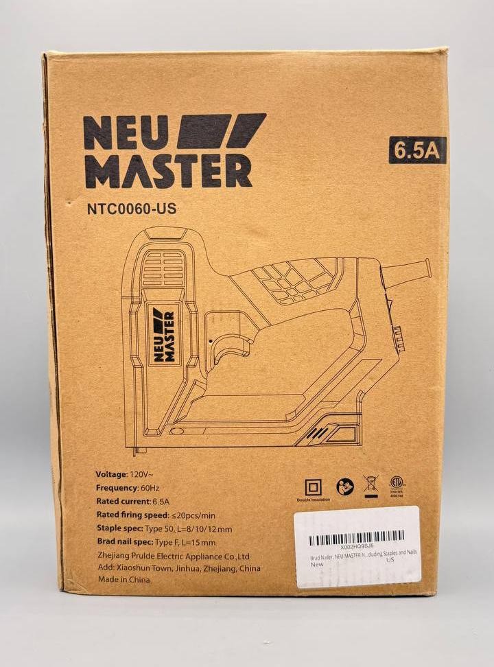 NEU MASTER NTC0060-US Electric Staple Gun Brad Nailer 120V Corded