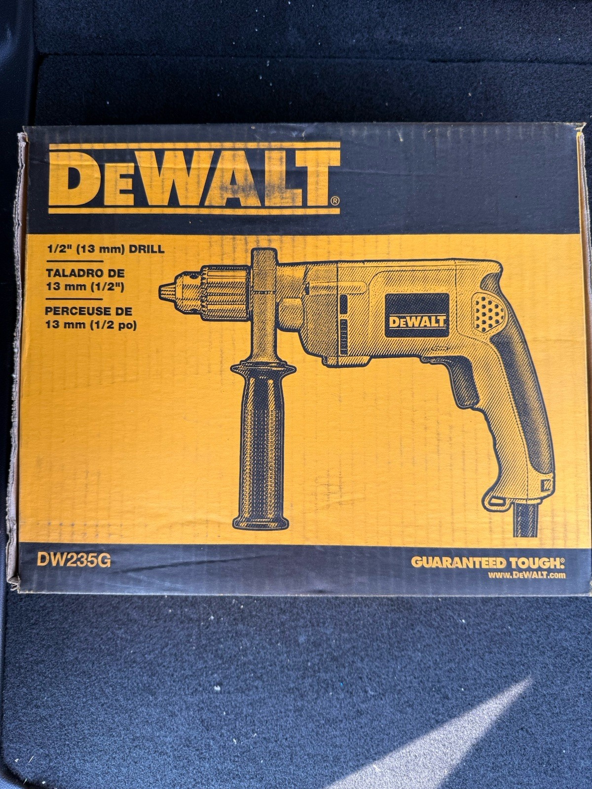 DEWALT DW235G 1/2” VSR Corded Drill 8.5 Amp Heavy Duty w/ Side Handle – NEW