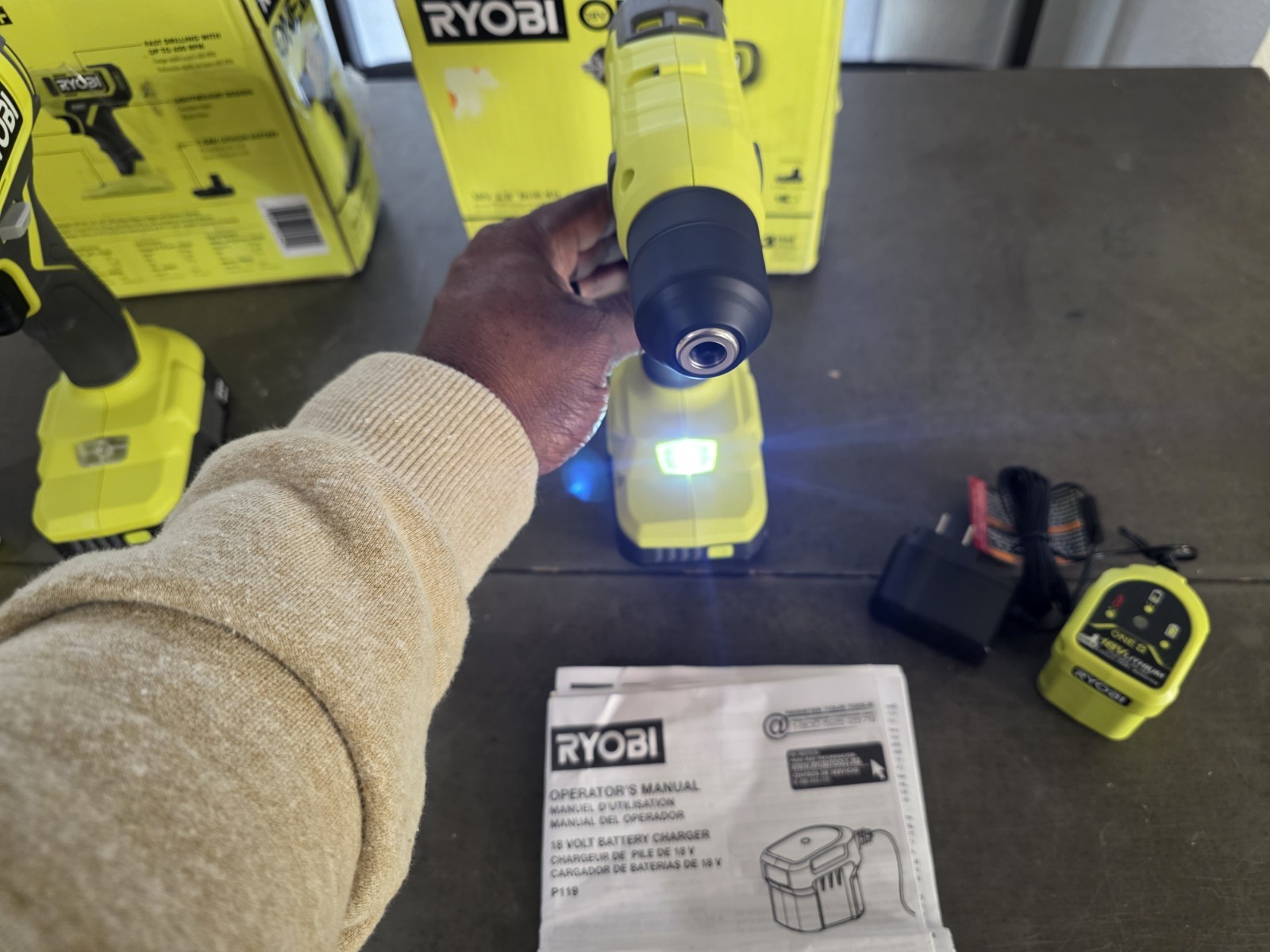 Ryobi ‎PCL201 18V ONE+ Cordless Drill Kit