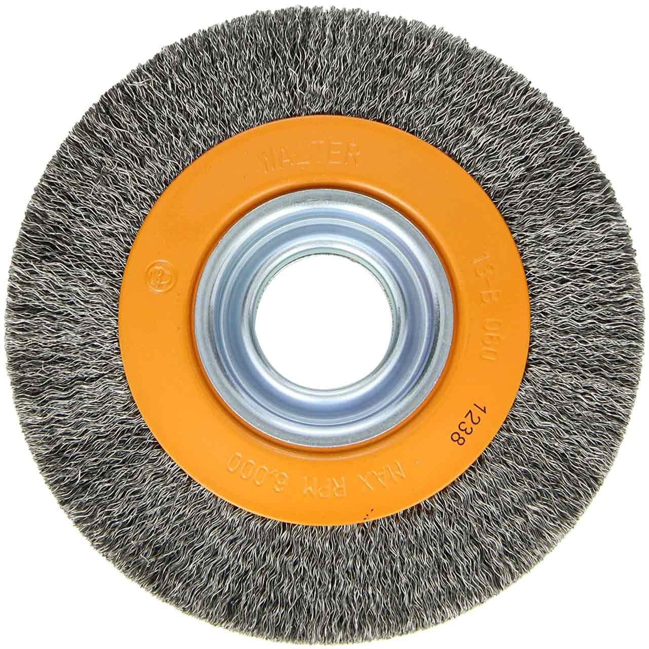 Walter 13B060 6×7/8×1-1/4 Wire Wheel Brush for Bench or Pedestal Grinder STEEL