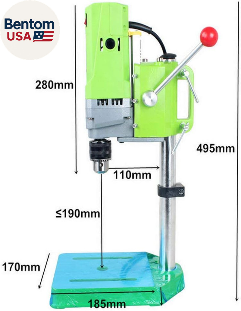 Bench Drill Stand 710W Mini Electric Bench Drilling Machine Drill Chuck 1-13Mm