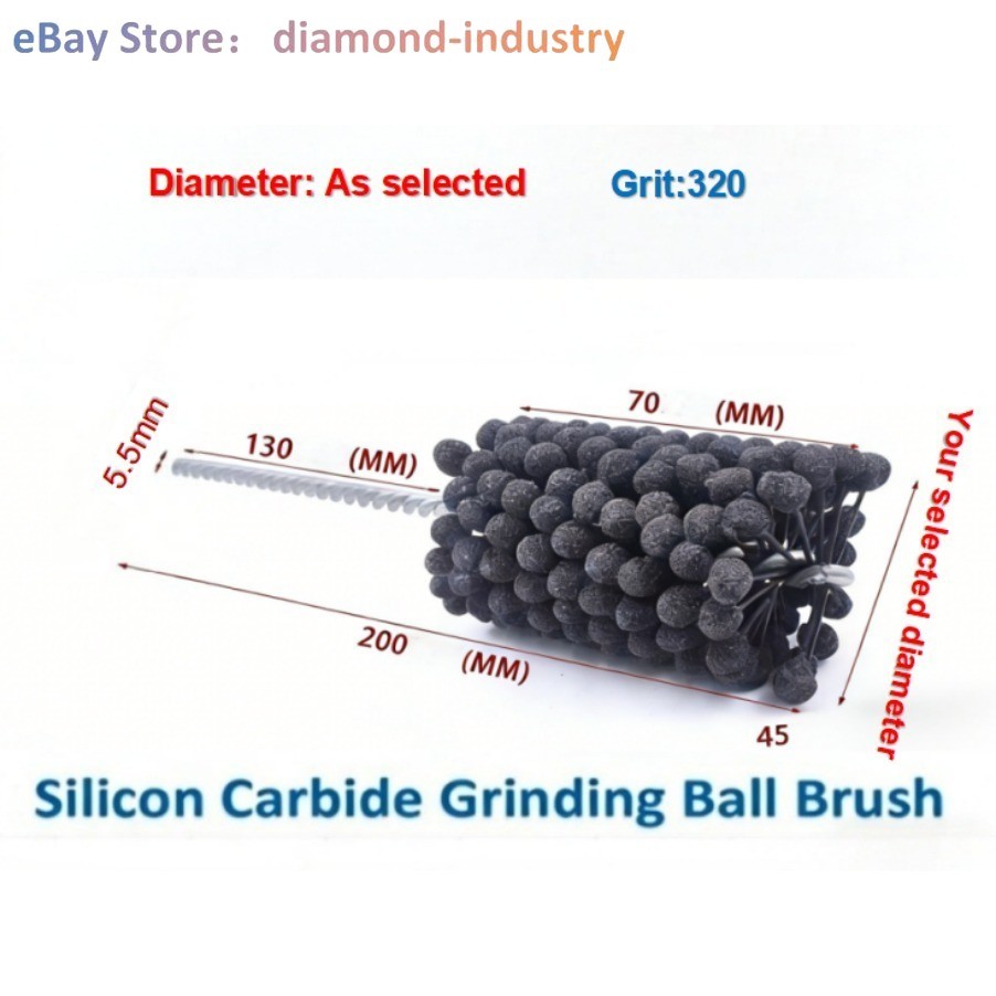 320 Grit Engine Cylinder Flexible Ball Hone All sizes：3mm –110mm Ball head brush