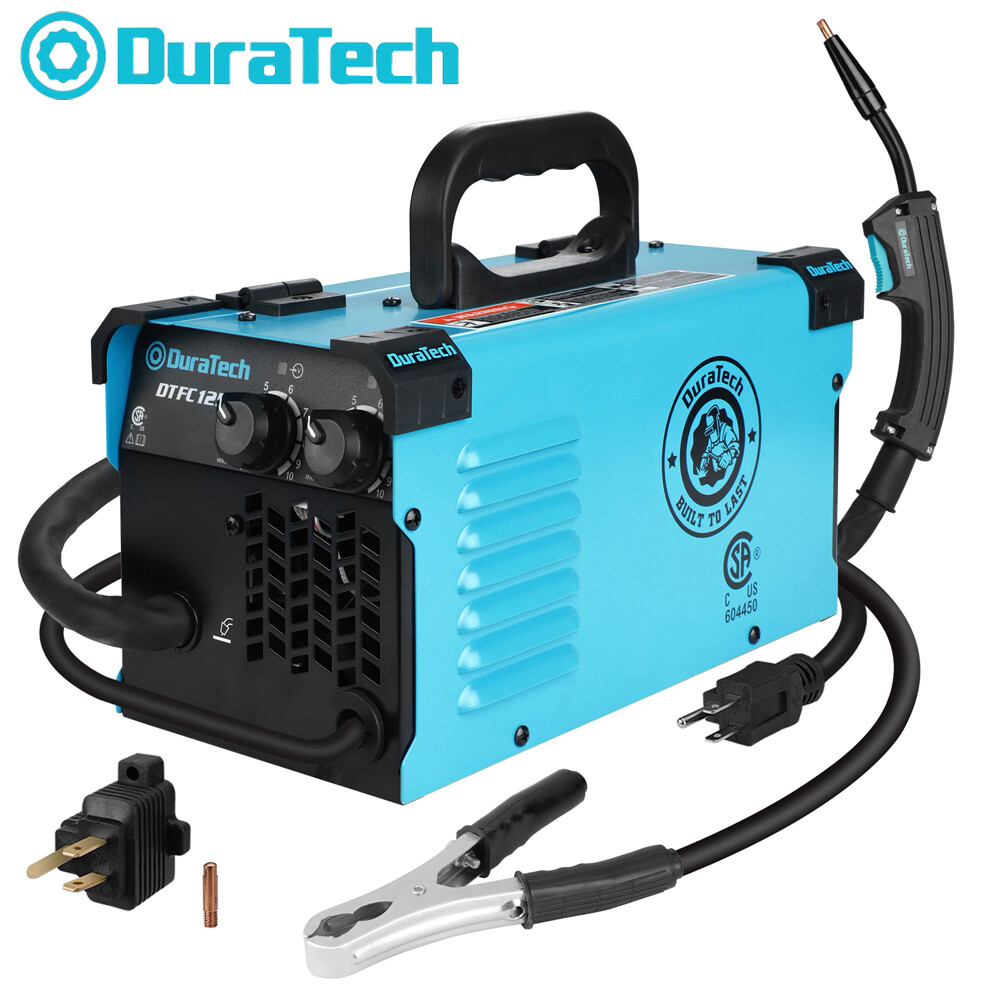 DURATECH 120V FC MIG Welder Flux Core Welder 125A Gasless MIG Welding Machine US