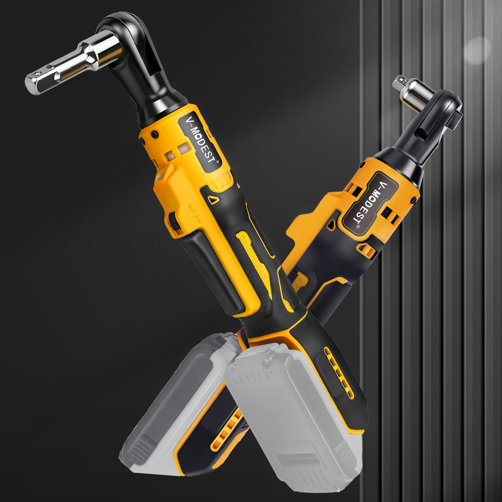 For DEWALT 20V Battery Cordless Ratchet Wrench 1/2&Prime; & 3/8&Prime; 95 Ft-lbs (Tool Only)