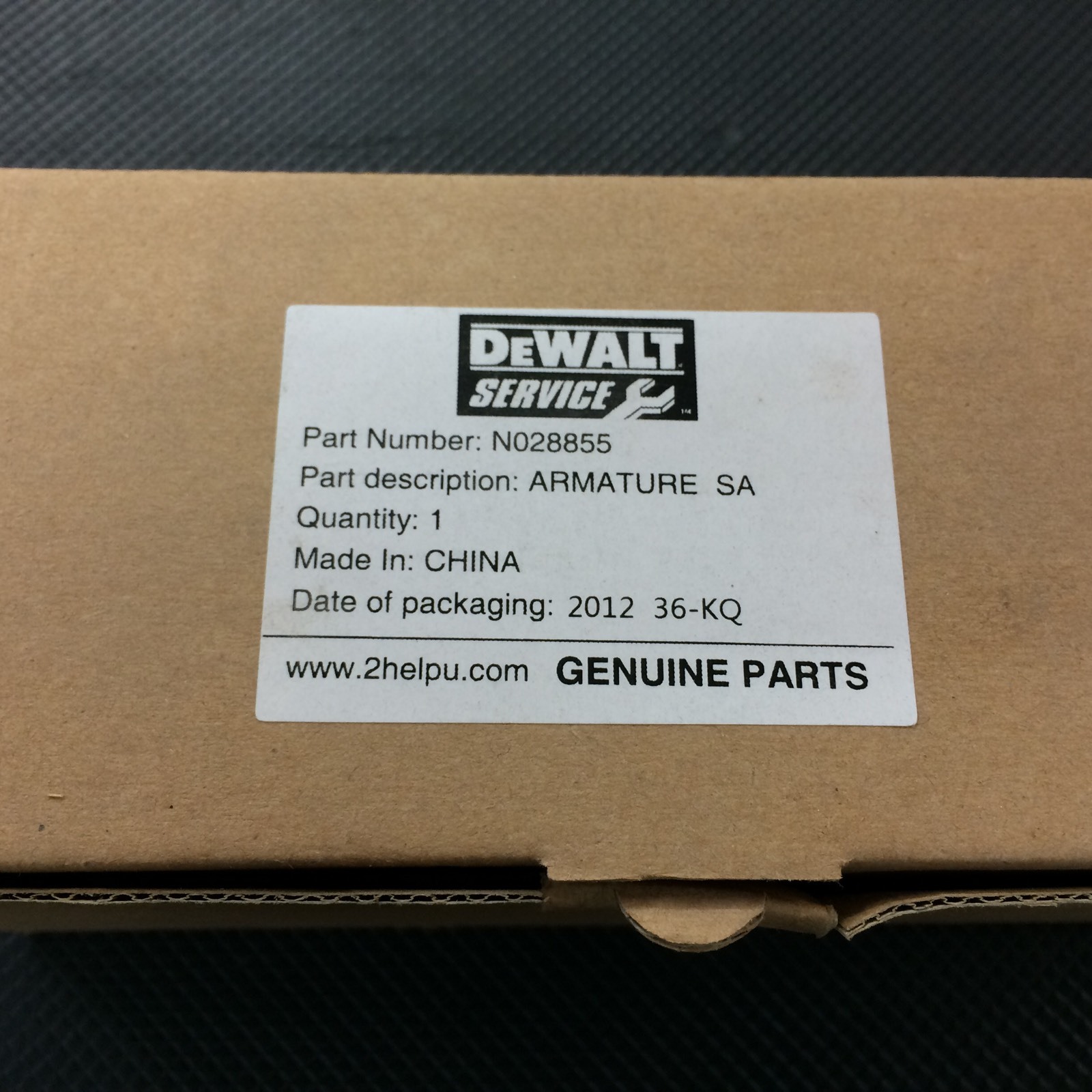DEWALT DWC860 / DW860 TILE CUTTER ARMATURE ASSY * N028855 *