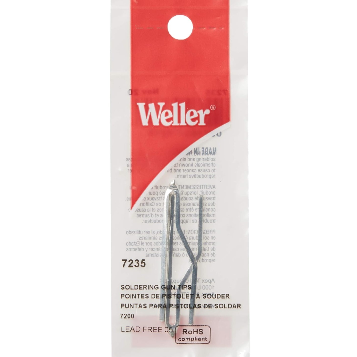 Replacement Soldering Gun Tip 2 Pack Heatable for Industrial Residential Use