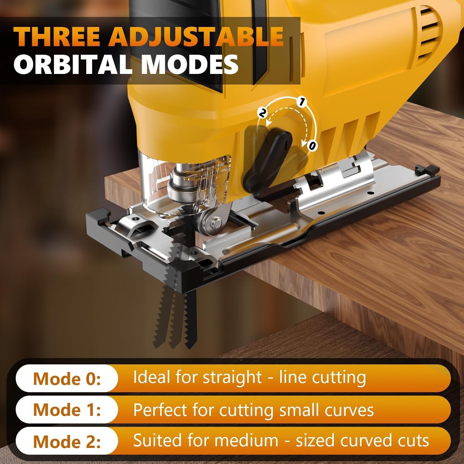 Cordless Jig Saw for Dewalt 20V Battery 0°-45° Bevel Cuts Brushless Jigsaw Tool