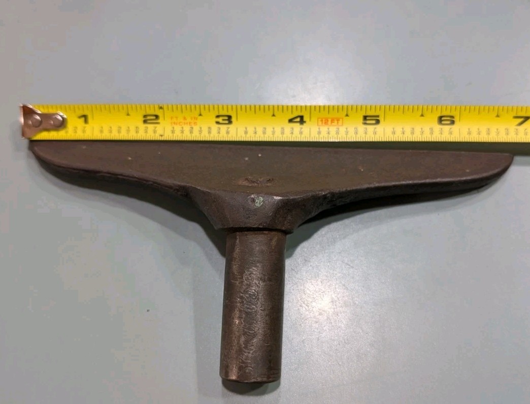 Wood Lathe Tool Rest 7&Prime; Wide 3/4&Prime; Post Vintage Used Good Condition