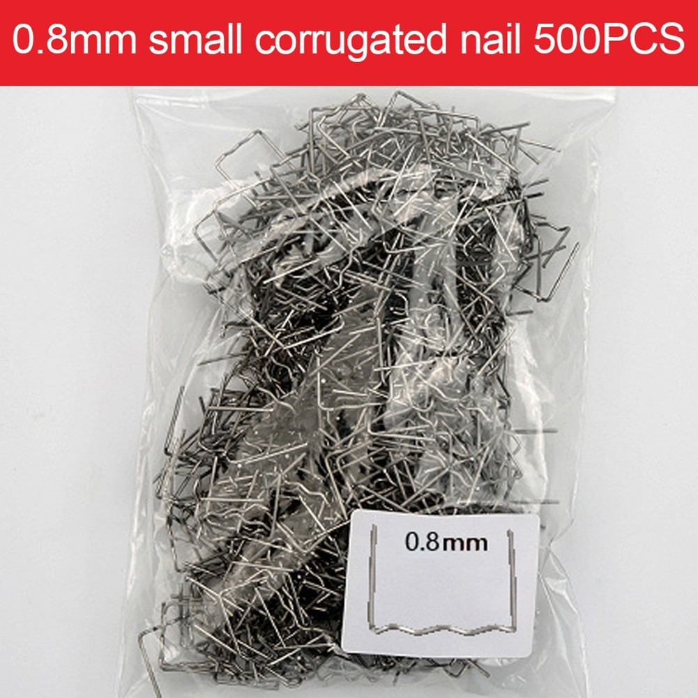 500PCS 0.6/0.8mm Hot Stapler Staples For Car Bumper Plastic Welder Repair Kit