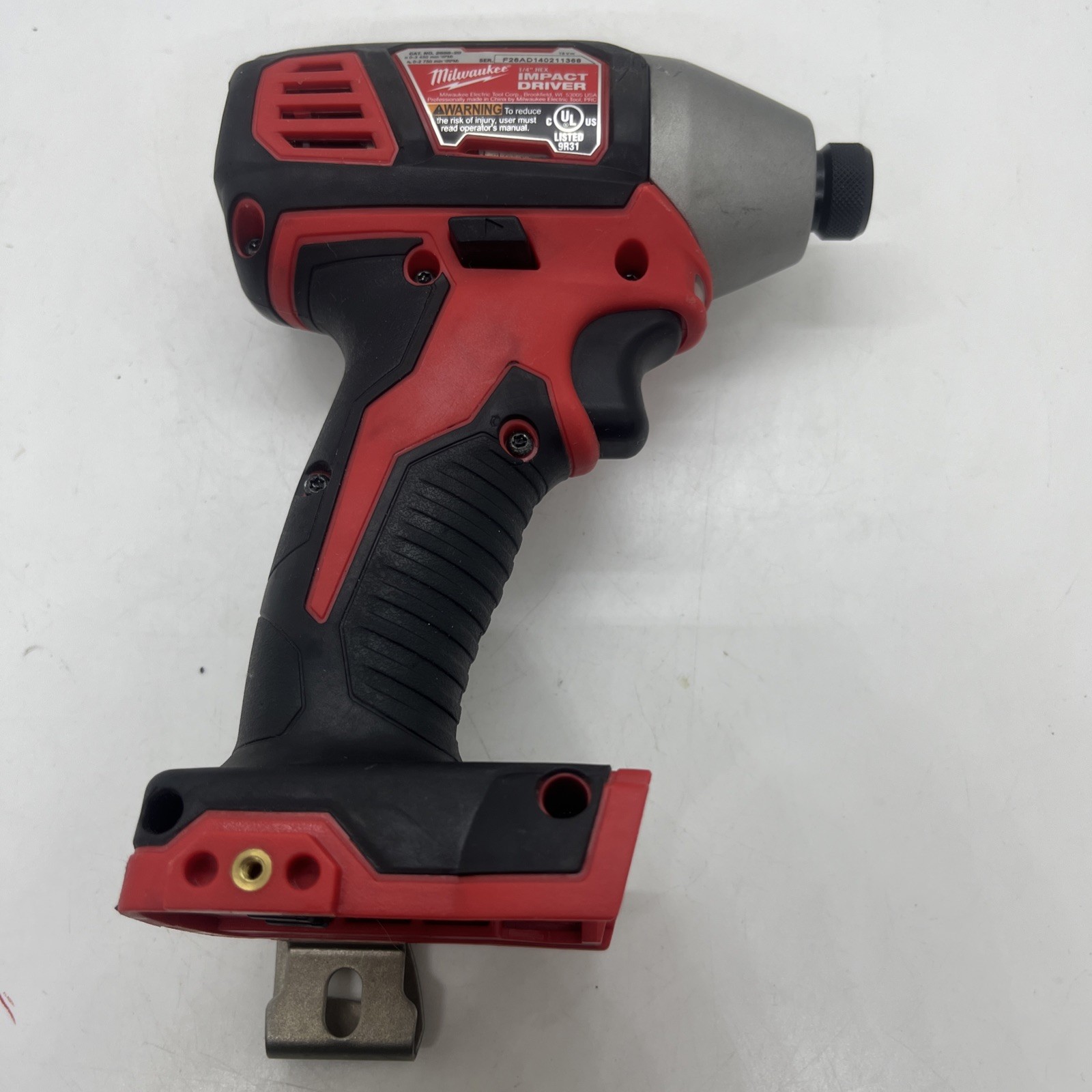 Milwaukee 2656-20 1/4&Prime; M18 Cordless Battery Hex Impact Driver 18v. ELM