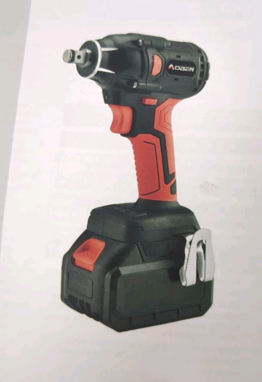 Aoben 1/2&Prime; Drive 21V Cordless Impact Wrench AB7335-1, 2x 4Ah Li-Ion Batteries