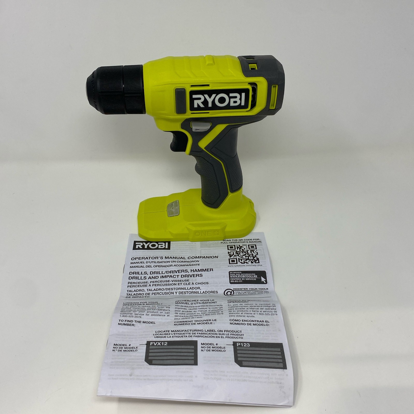 RYOBI ONE+ 18V 3/8 in Drill/Driver PCL201 Tool Only – Green/Black