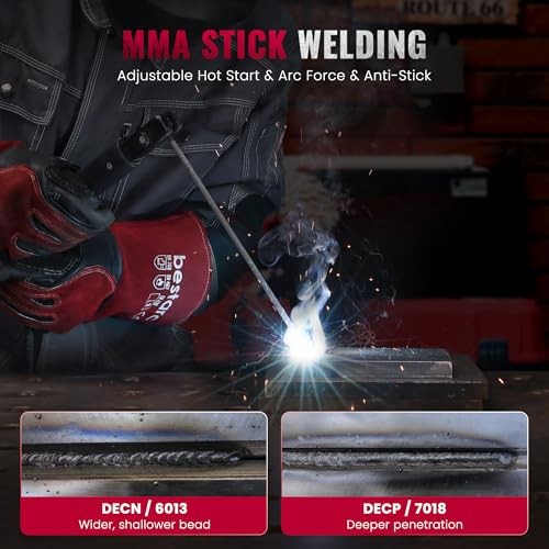 Stick Welder, 200Amps Large LED Display ARC/Lift TIG Welding Machine, ARC200-2