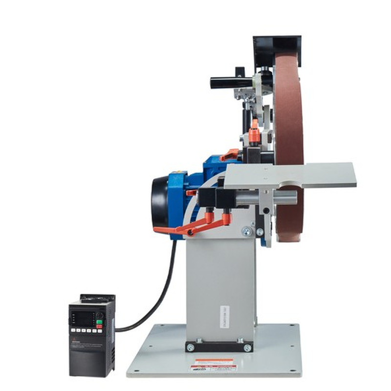 Belt Grinder Sander 72 X 2-Inch Belt Polisher with VFD 3 Grinding Moulds