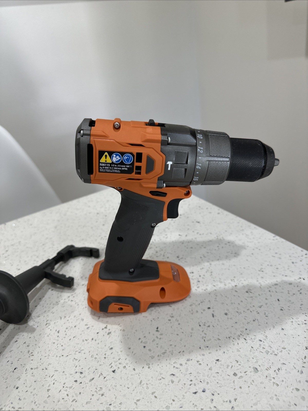 RIDGID 18V Brushless 1/2 in Hammer Drill/Driver R86115 Orange/Gray Tool Only
