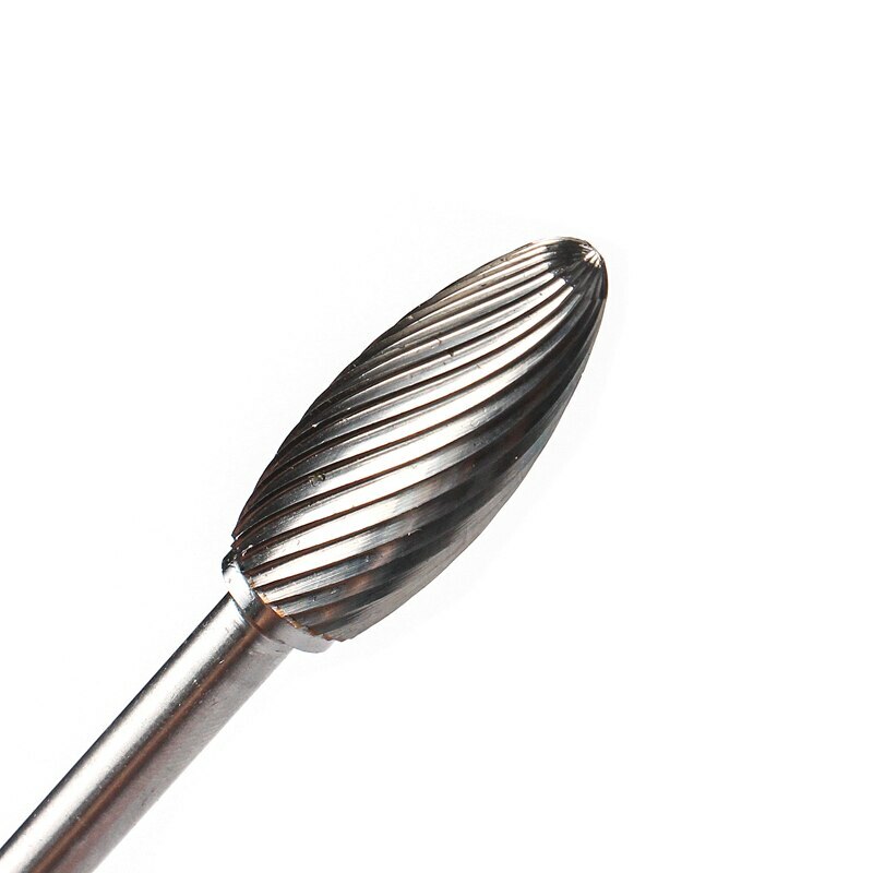 1/4&Prime; Shank Head Tungsten Carbide Point Burr Rotary Drill Bits Tool Cutter Files