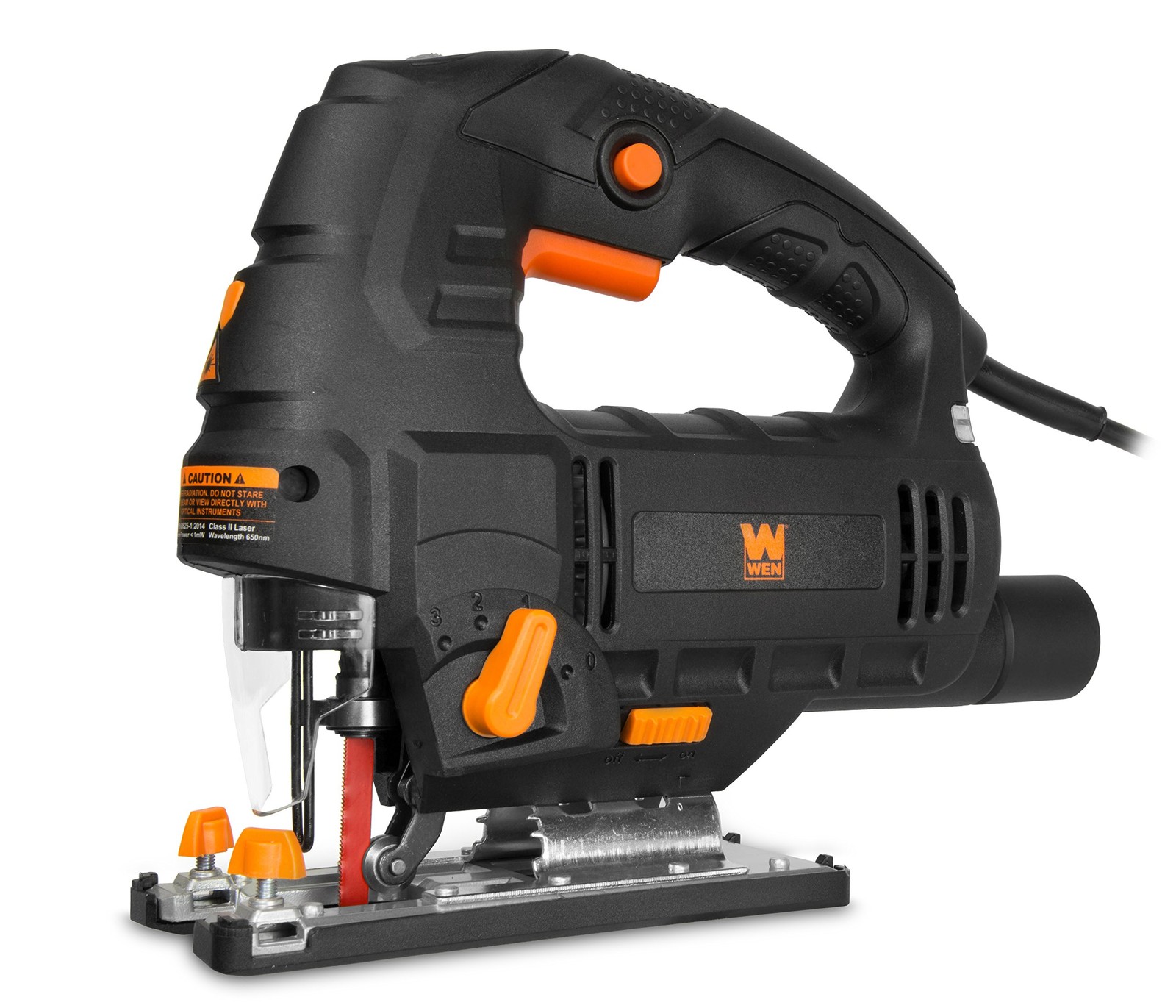 Orbital Jig Saw 6.6 Amp Variable Speed Laser LED Light WEN 33606 Black