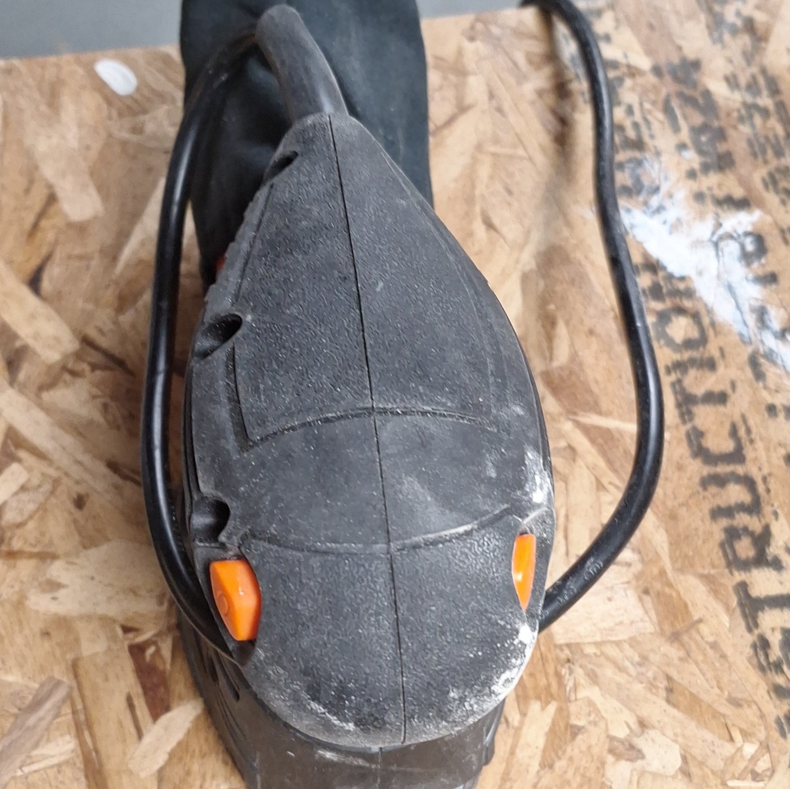 Corded Electric Handheld Detail Sander w/ Dust Bag, Black/Orange